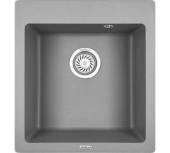 Изображение товара Кухонная кварцевая мойка GRANULA GR-4651 465х510 мм, алюминиум