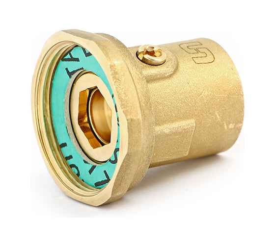 Изображение товара Соединение с накидной гайкой Uni-Fitt ВВ 1 1/2" х 1", со встроенным шаровым краном 627G6400