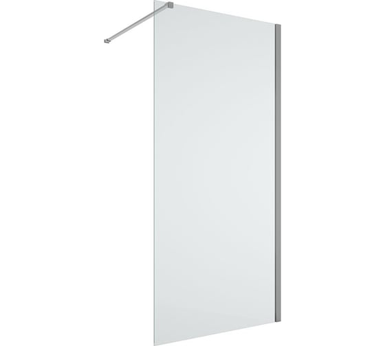 Изображение товара Душевая перегородка Bauedge BAU Stil 190х90 см, прозрачное стекло 6 мм, хромированный профиль TY0020