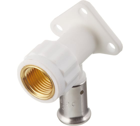 Изображение товара Водорозетка HENCO ВР, ПВДФ пресс, белая, 16x1/2", 56 мм 2PKW-1604