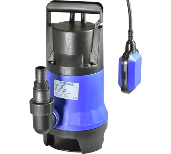 Изображение товара Насос дренажный Millennium фекальный 550 Вт 7 м пластиковый корпус ДН 550Ф