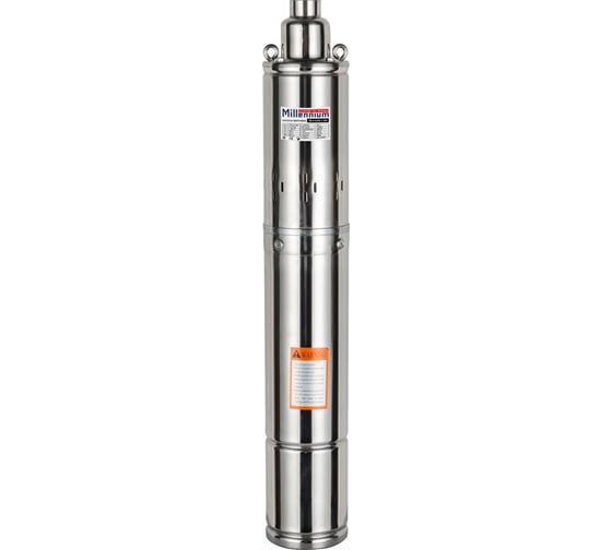 Изображение товара Насос скважинный Millennium 3" 370 Вт, напор 48 м, производительность 3,1 м³/ч, корпус из нержавеющей стали (погружной насос для чистой воды) СН348К(СН2/348К)