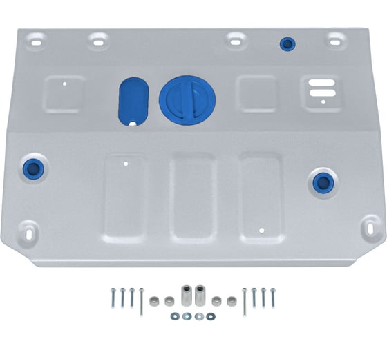 Изображение товара Защита картера для Hongqi HS3 2024-н.в., рынок РФ, алюминий 3 мм, с крепежом, штампованная, Rival 333.8020.1