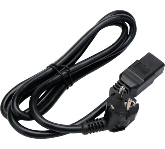 Изображение товара Кабель питания Cablexpert (RU) Schuko-C19, 3x2.5мм2, 16A, с заземлением, медь, 1.5м, черный,пак, PC-S22-C19-2.5-1.5M