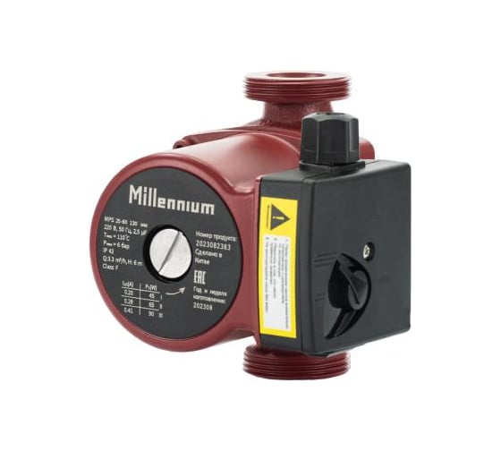 Изображение товара Насос циркуляционный Millennium 180 мм, с соединительными гайками MPS 25-60