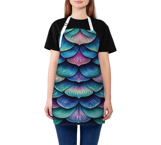 Изображение товара Фартук кухонный JoyArty Чешуя дракона, универсальный размер, для женщин и мужчин, ap_sd3432