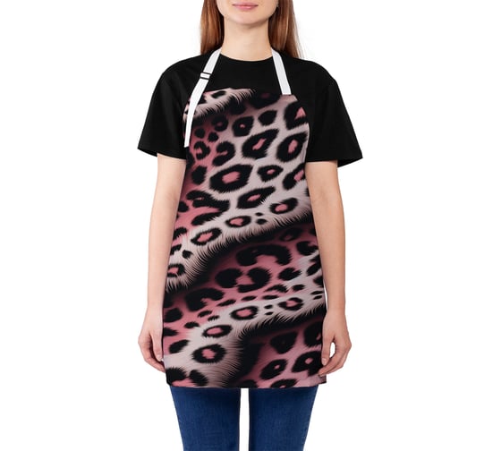 Изображение товара Фартук кухонный JoyArty Розовый леопард, универсальный размер, для женщин и мужчин, ap_sd3434