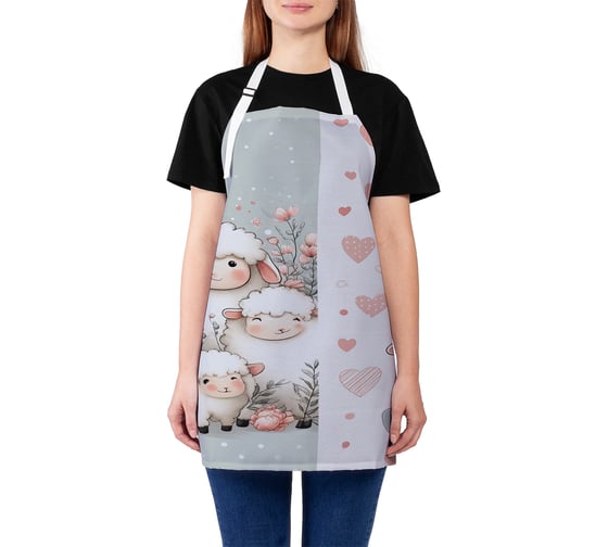 Изображение товара Фартук кухонный JoyArty Милые овечки, универсальный размер, для женщин и мужчин, ap_sd3439