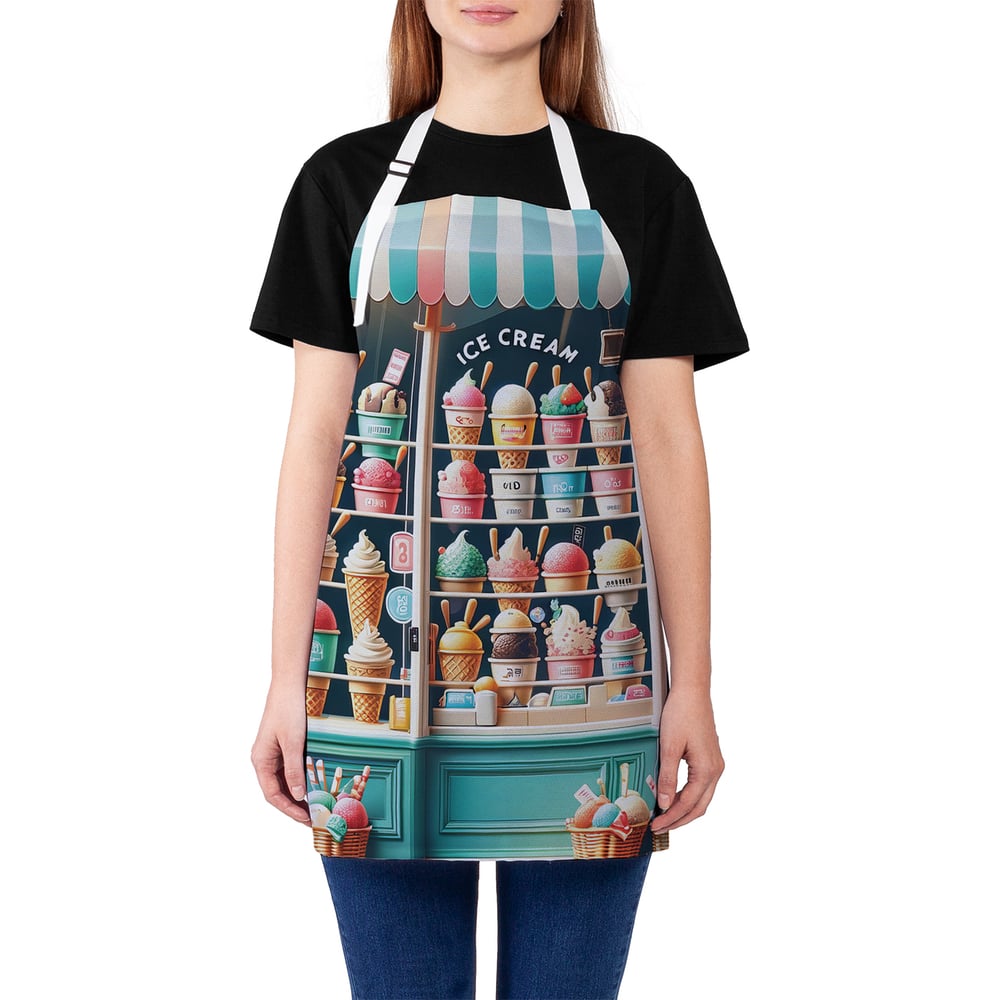 Изображение товара Фартук кухонный JoyArty Лавка с мороженым, унисекс, универсальный размер