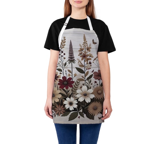 Изображение товара Фартук кухонный JoyArty Бабочки на лугу, универсальный размер, для женщин и мужчин, ap_sd3574
