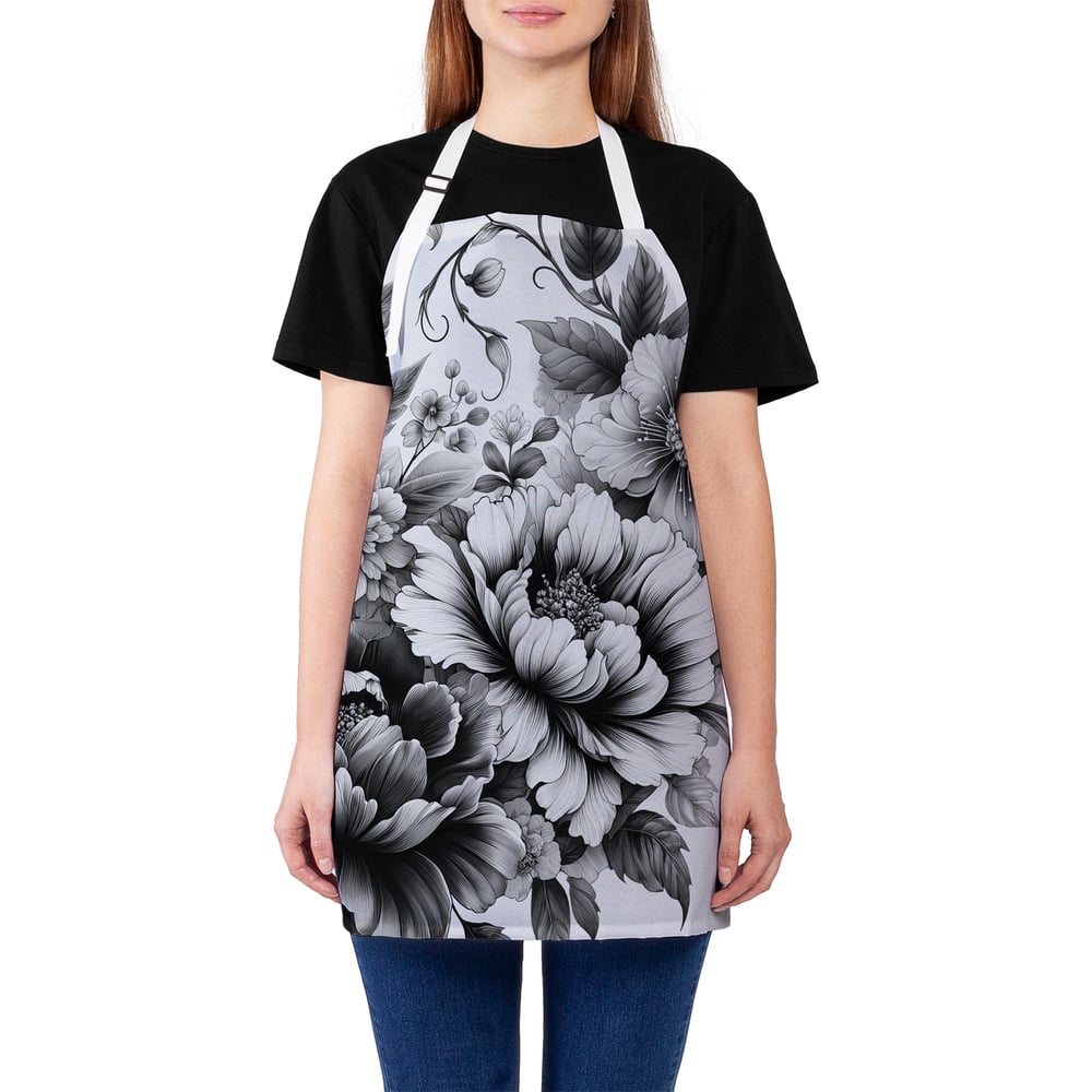 Изображение товара Кухонный фартук JoyArty с цветочным принтом универсальный размер