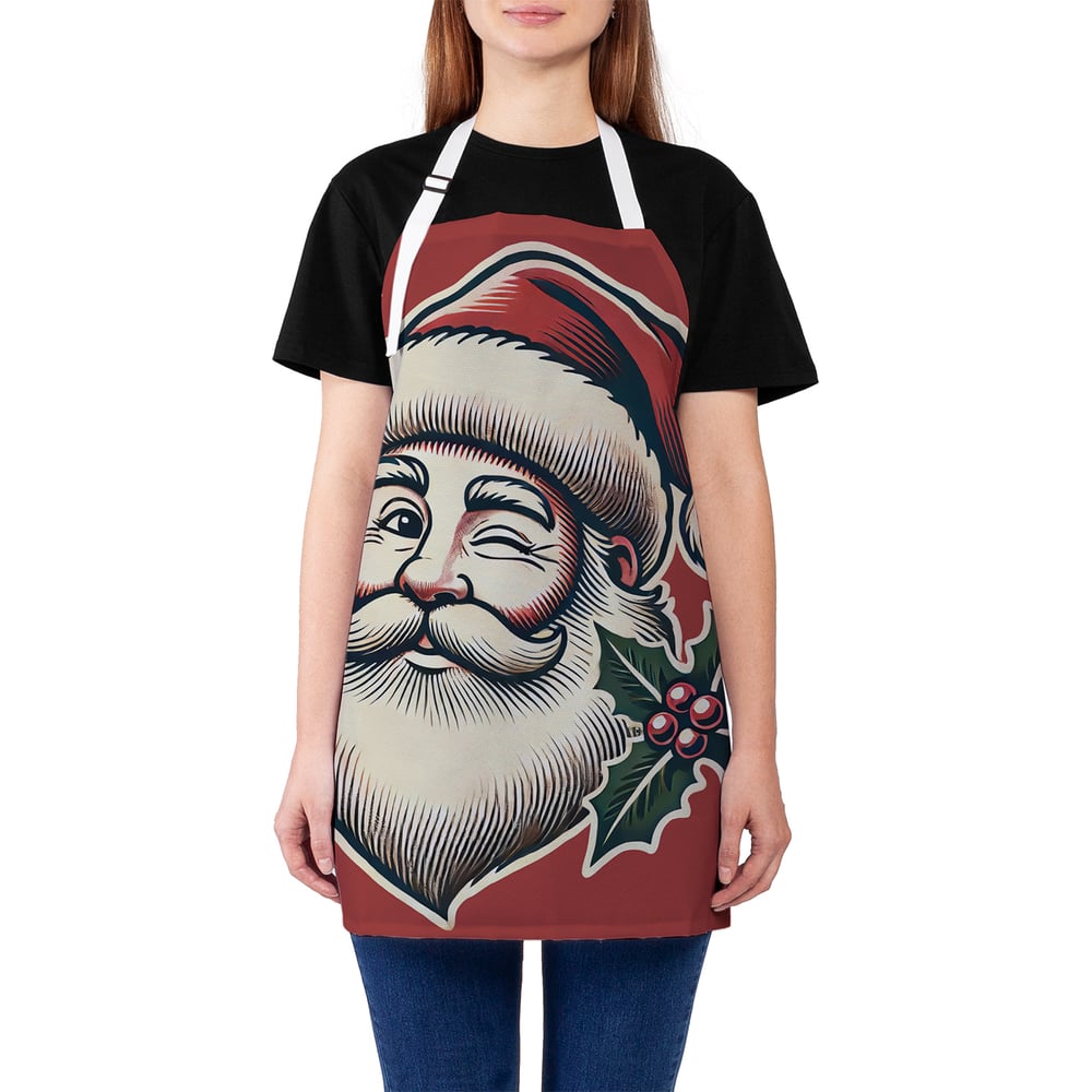 Изображение товара Фартук кухонный JoyArty Счастливый Дед Мороз универсальный