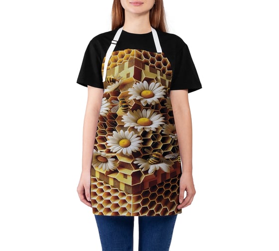 Изображение товара Фартук кухонный JoyArty Медовые цветы, универсальный размер, для женщин и мужчин, ap_sd3423
