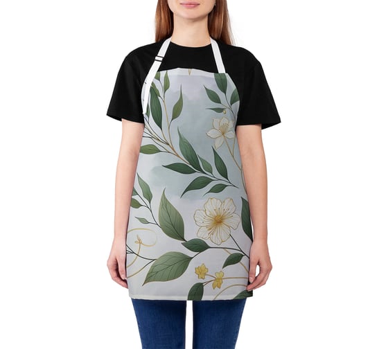 Изображение товара Фартук кухонный JoyArty Жасмин, универсальный размер, для женщин и мужчин, ap_sd3585