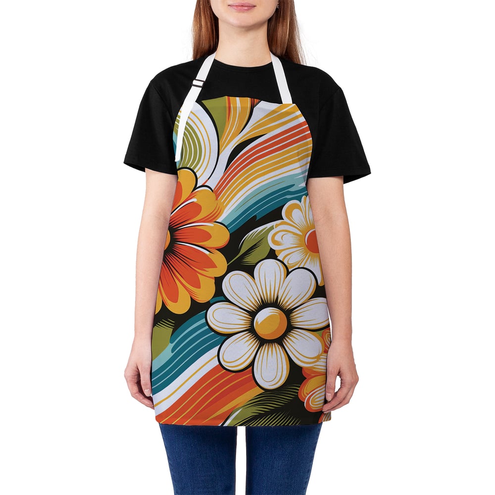 Изображение товара Кухонный фартук JoyArty Раскраска цветов универсальный для женщин и мужчин
