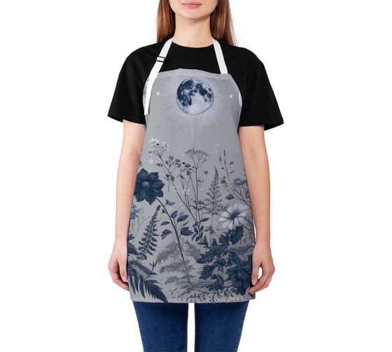 Изображение товара Фартук кухонный JoyArty Фазы луны, универсальный размер, для женщин и мужчин, ap_sd3528