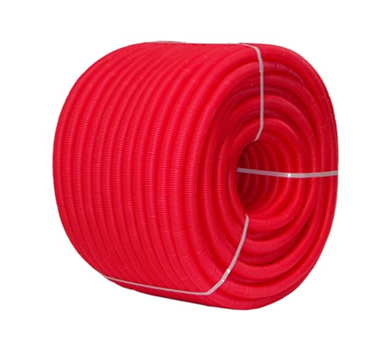 Изображение товара Гофра Uni-Fitt 20 мм, красная, для труб 14 мм, 50 м 583R2005