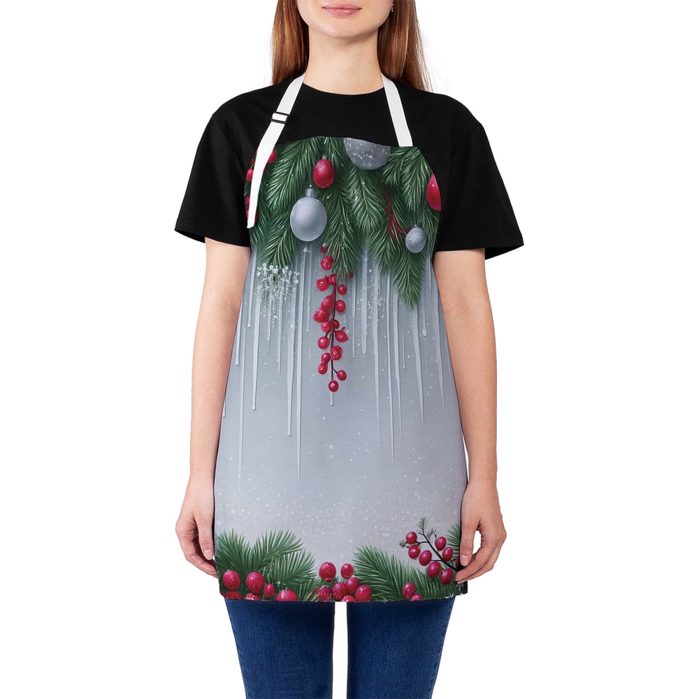 Изображение товара Фартук кухонный JoyArty Сосульки в ели универсальный размер унисекс