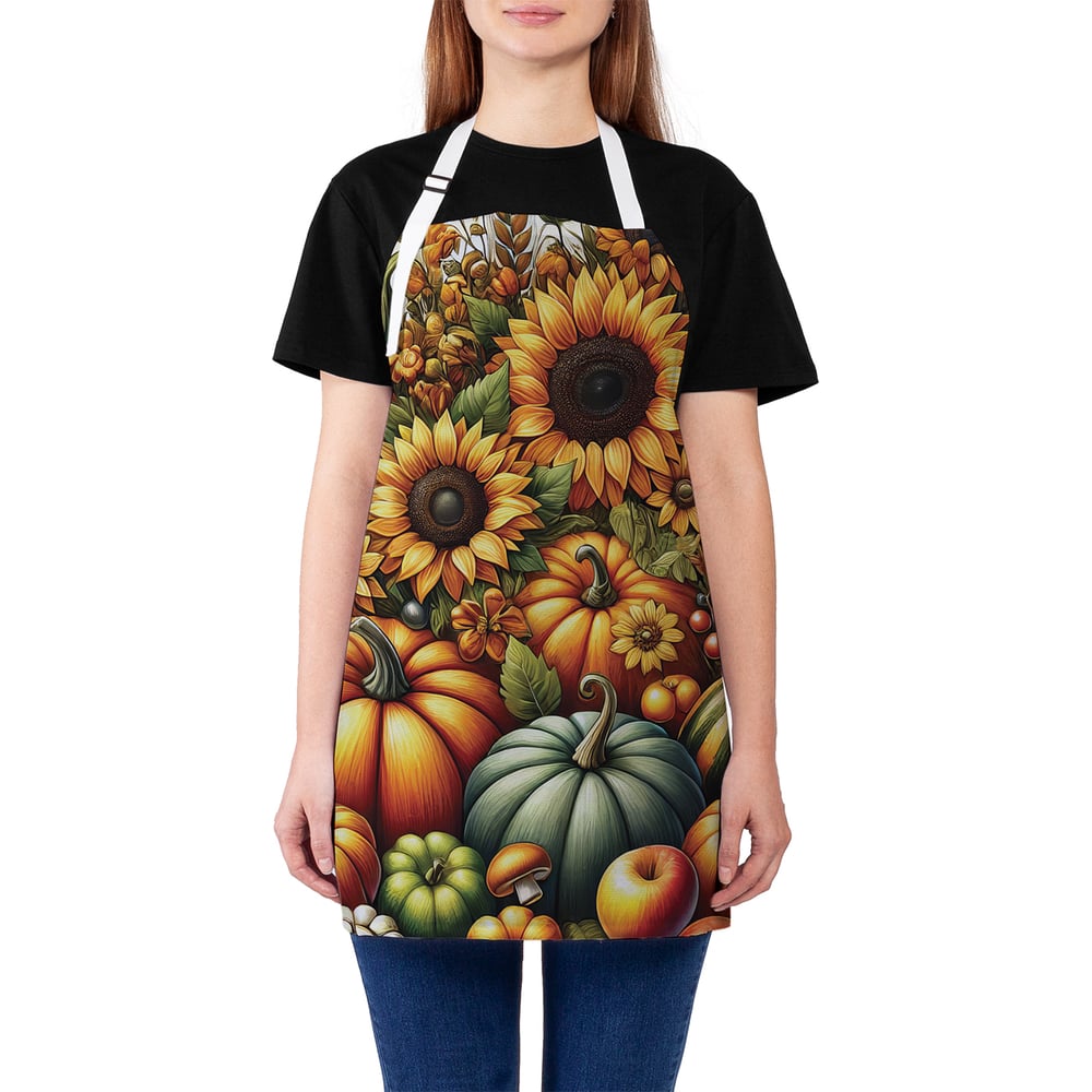 Изображение товара Кухонный фартук JoyArty Тыквенный сбор универсальный стильный защитный