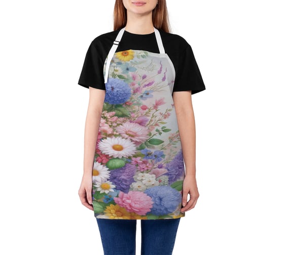 Изображение товара Фартук кухонный JoyArty Цветы в поле, универсальный размер, для женщин и мужчин, ap_sd3427