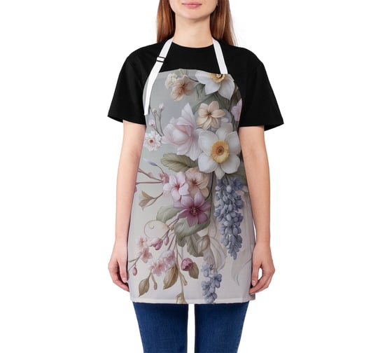 Изображение товара Фартук кухонный JoyArty Украшение цветами, универсальный размер, для женщин и мужчин, ap_sd3474