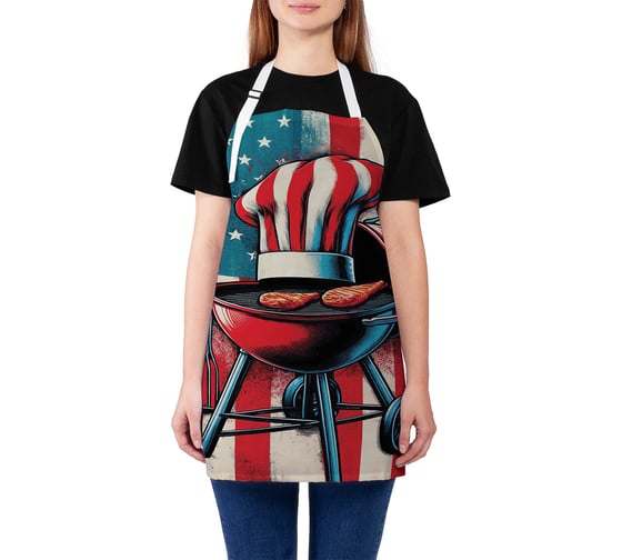 Изображение товара Фартук кухонный JoyArty Барбекю, универсальный размер, для женщин и мужчин, ap_sd3455