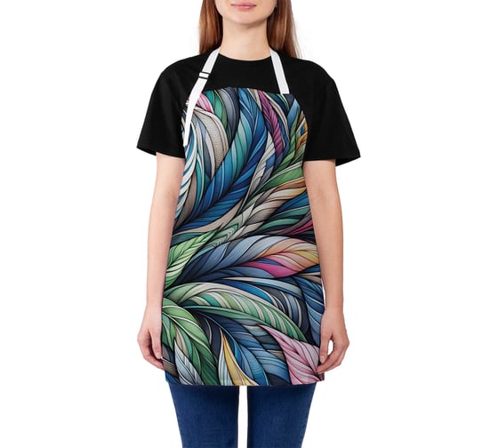 Изображение товара Фартук кухонный JoyArty Яркие листья, универсальный размер, для женщин и мужчин, ap_sd3519