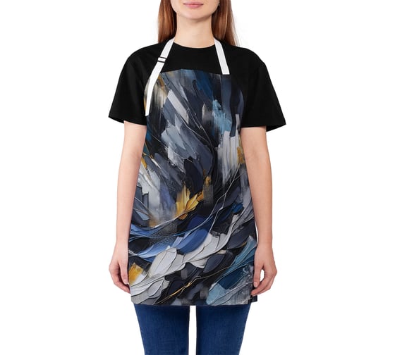 Изображение товара Фартук кухонный JoyArty Акварель кистью, универсальный размер, для женщин и мужчин, ap_sd3464