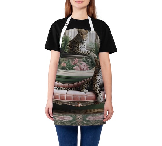Изображение товара Фартук кухонный JoyArty Леопард, универсальный размер, для женщин и мужчин, ap_sd3538