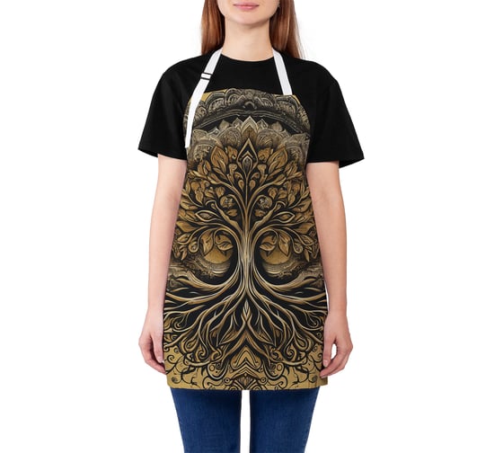 Изображение товара Фартук кухонный JoyArty Дерево жизни, универсальный размер, для женщин и мужчин, ap_sd3506