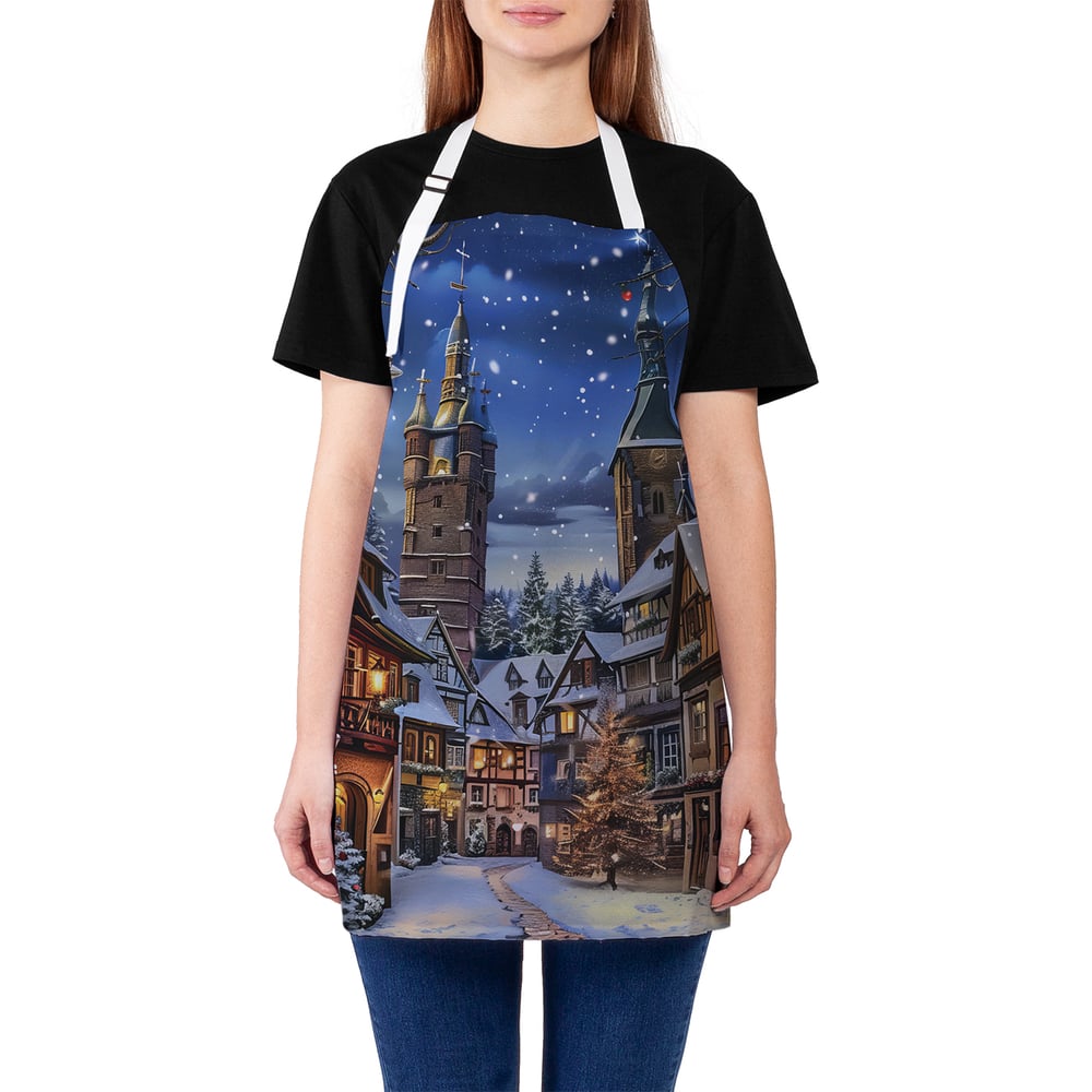 Изображение товара Фартук кухонный JoyArty Снежная ночь с универсальным размером