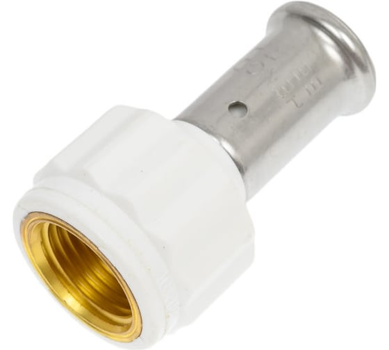 Изображение товара Муфта HENCO ВР, ПВДФ пресс, белая, 16x1/2" 18PKW-1604