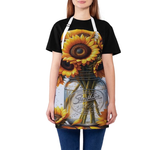 Изображение товара Фартук кухонный JoyArty Букет подсолнухов, универсальный размер, для женщин и мужчин, ap_sd3447