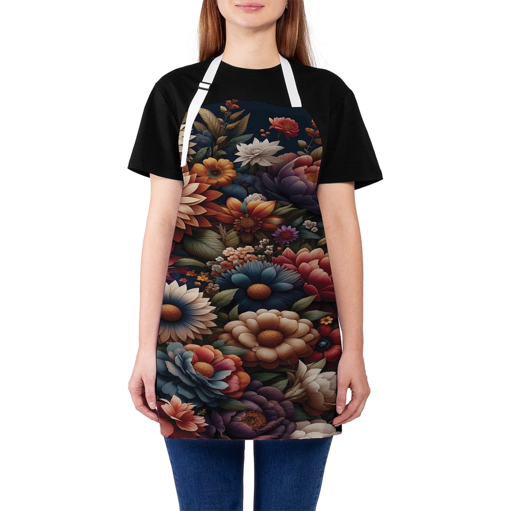 Изображение товара Фартук кухонный JoyArty Осенние цветы для мужчин и женщин