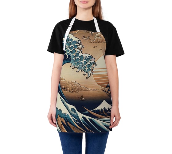 Изображение товара Фартук кухонный JoyArty Корабль на закате, универсальный размер, для женщин и мужчин, ap_sd3587