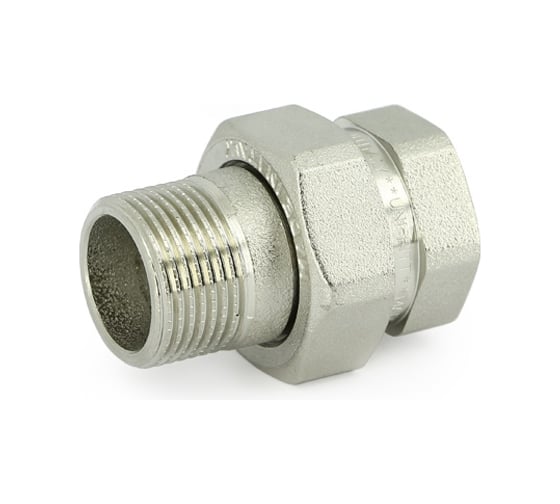 Изображение товара Разъемное соединение Uni-Fitt НВ 1 1/4",  прямое, с прокладкой O-RING, никелированная латунь 650N5000