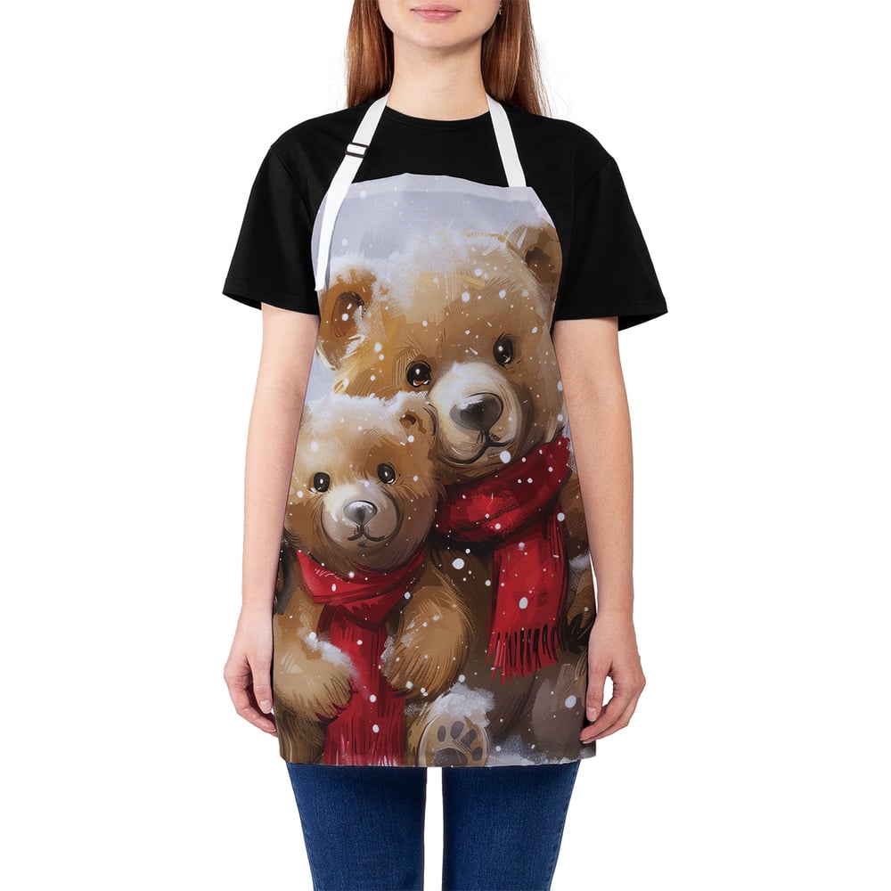 Изображение товара Фартук кухонный JoyArty Снежные мишки для мужчин и женщин