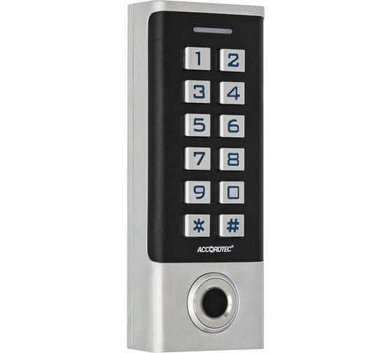Изображение товара Биометрический считыватель с кодовой панелью и считывателем карт ЕМ ACCORDTEC AT-FR100EM AT-05516