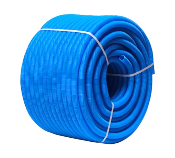 Изображение товара Гофра Uni-Fitt 20 мм, синяя, для труб 14 мм, 50 м 583B2005