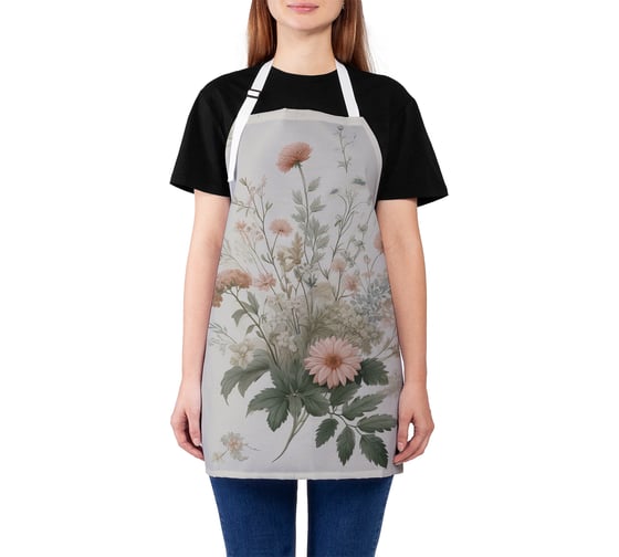Изображение товара Фартук кухонный JoyArty Цветочки нежные, универсальный размер, для женщин и мужчин, ap_sd3551