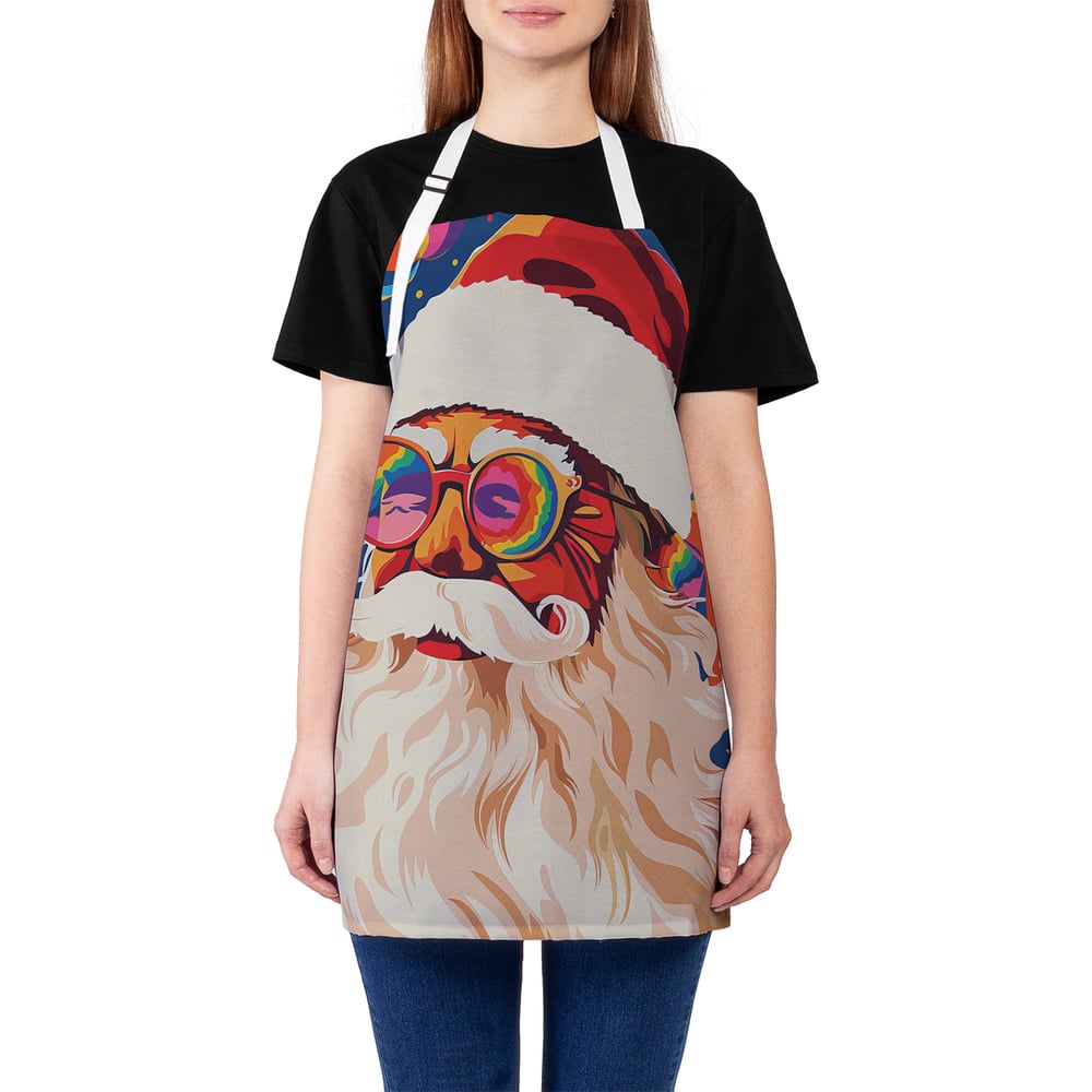 Изображение товара Фартук кухонный JoyArty Ретро Дед Мороз универсальный