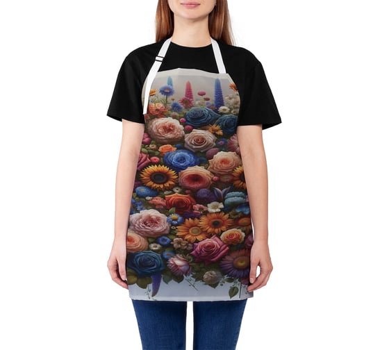 Изображение товара Фартук кухонный JoyArty Цветочные мотивы, универсальный размер, для женщин и мужчин, ap_sd3421