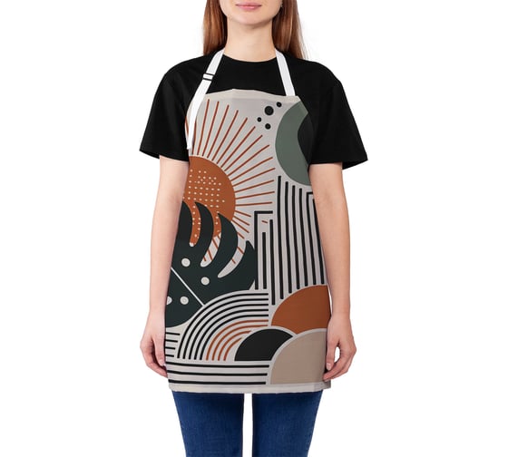 Изображение товара Фартук кухонный JoyArty Абстракция форм, универсальный размер, для женщин и мужчин, ap_sd3547