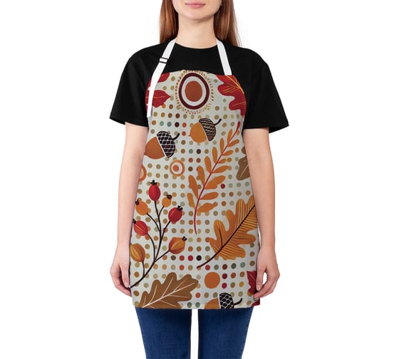 Изображение товара Фартук кухонный JoyArty Желуди в листве, универсальный размер, для женщин и мужчин, ap_sd4015
