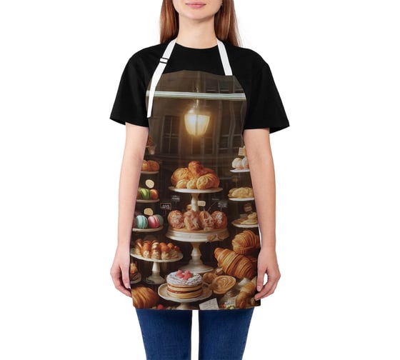 Изображение товара Фартук кухонный JoyArty Сладкая витрина, универсальный размер, для женщин и мужчин, ap_sd3452