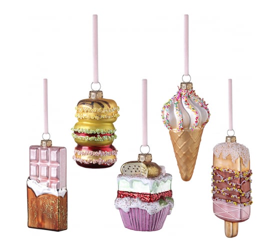 Изображение товара Набор елочных украшений Tkano Glimmer selection из коллекции New Year Essential TK24-NY_DEC0008