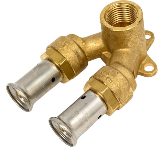 Изображение товара Водорозетка HENCO проходная, укороченная, ВР, латунь пресс, 16x1/2"x16, 40 мм 3P-160416VK