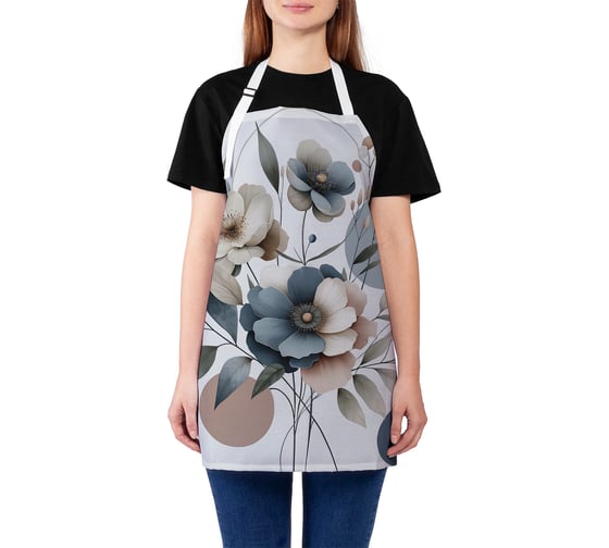 Изображение товара Фартук кухонный JoyArty Геометрия цветов, универсальный размер, для женщин и мужчин, ap_sd3507