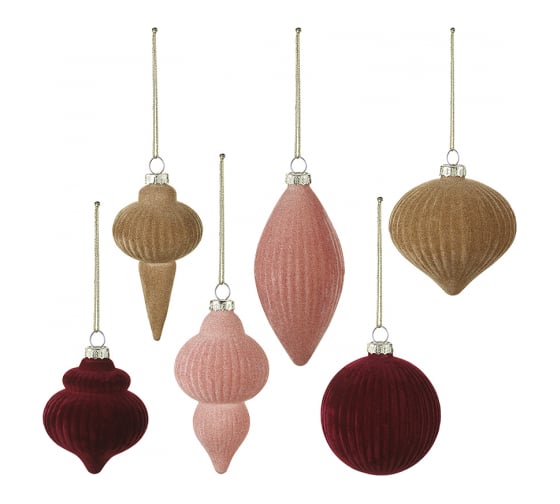 Изображение товара Набор елочных украшений Tkano Velvet mood из коллекции New Year Essential TK24-NY_DEC0012