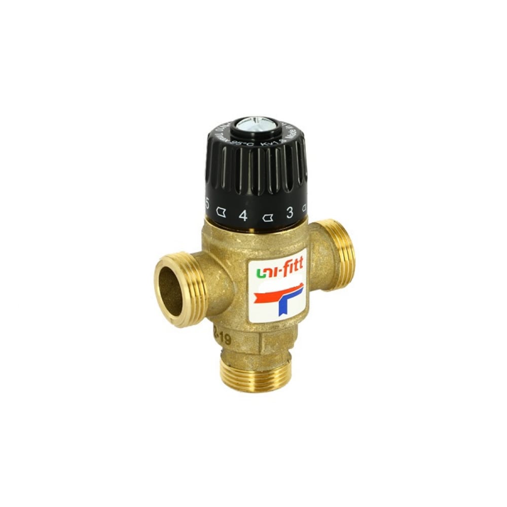 Термосмесительный клапан Uni-Fitt клапан термосмесительный для гвс 20 43°с 3 4 латунь 351g0130